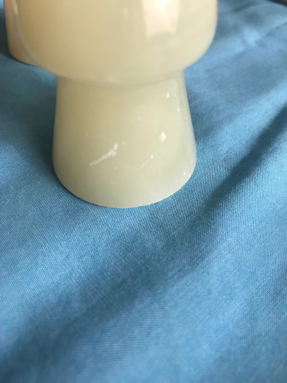 2 New 2-3/8” & 2-1/8″ Tall Green Onyx Fairy Garden Stone Mushrooms 8 oz. Total