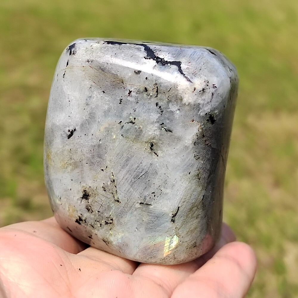 AAA+Natural Labradorite Quartz Crystal Spectrolite Mineral Specimen Healing 283g