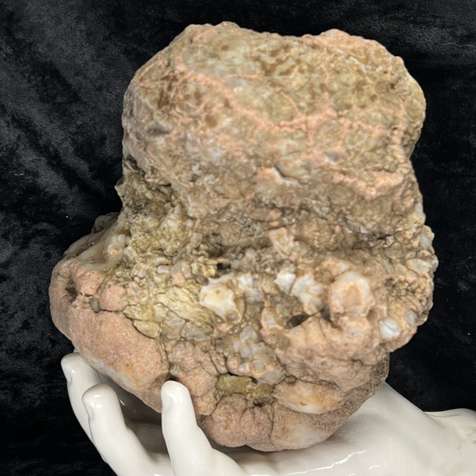 6” Red Uncut Geode Lapidary Rough Unopened Quartz Agate Chalcedony Crystal 5.2Lb