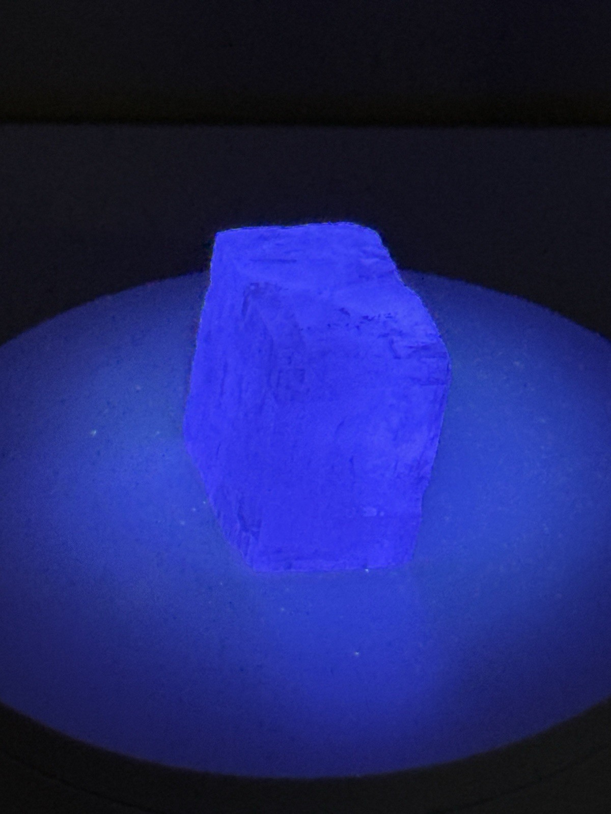 ETHEREAL Iceland Spar Calcite Crystal Specimen w/ Terlingua-type Fluorescence