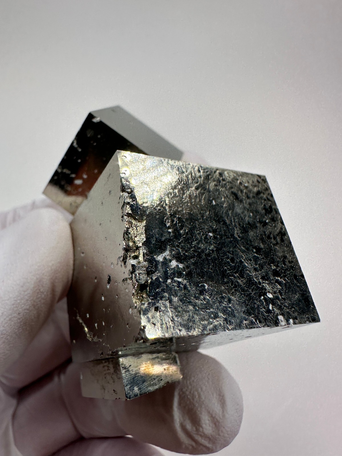 LARGE Rare Lusterous Entwined Interlocking Pyrite Cube Cluster_Spain