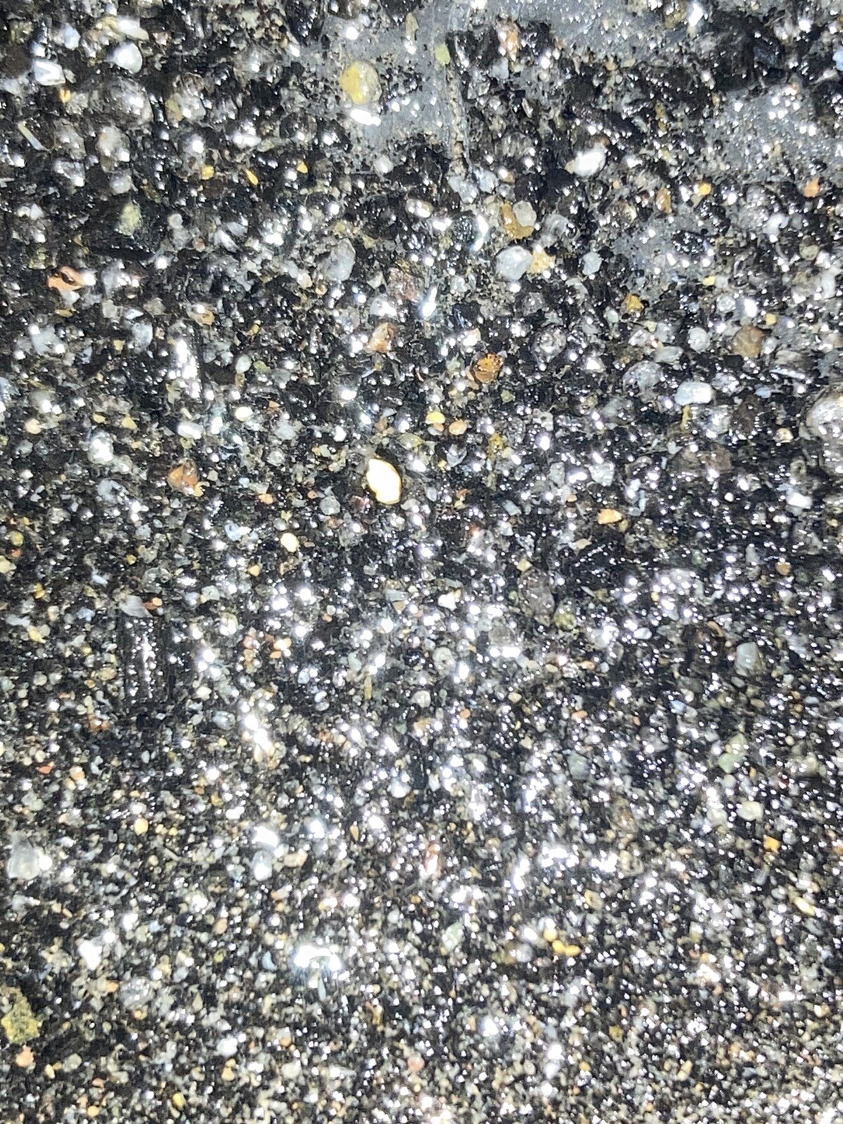 Gold Crystalline With Black And White Crystalline