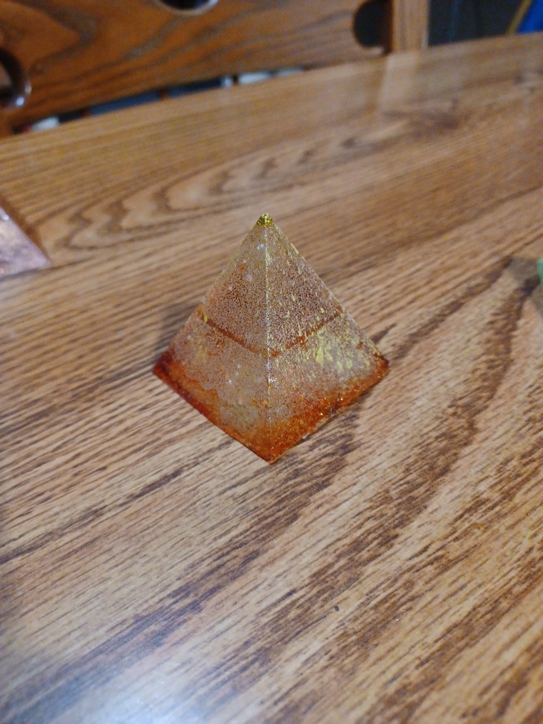 7 Chakra Aura Reiki Energy Spiritual Grid Acrylic Lucite Pyramid FAST SHIPPING!