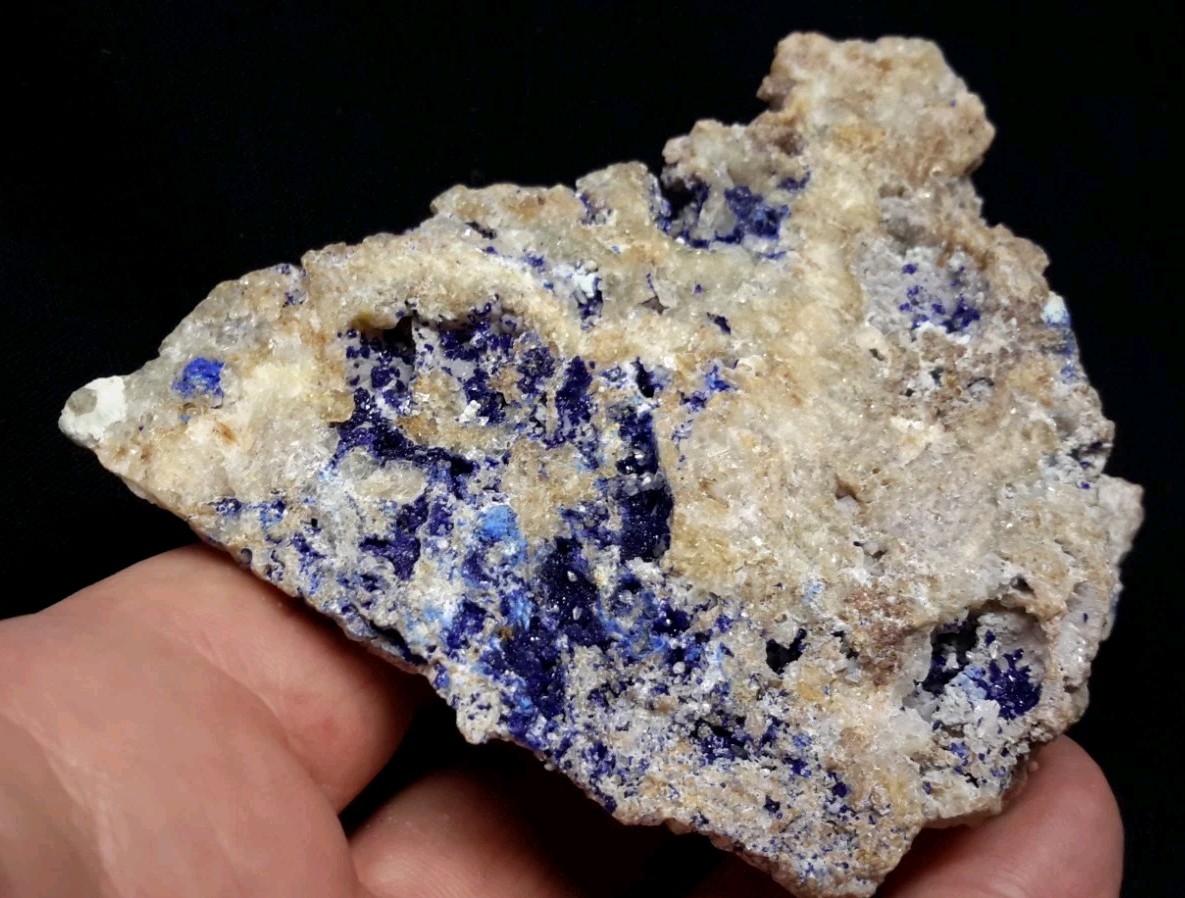 12 Piece AZURITE with QUARTZ and FLUORITE from Sierra Rica, Chihuahua, Mexico