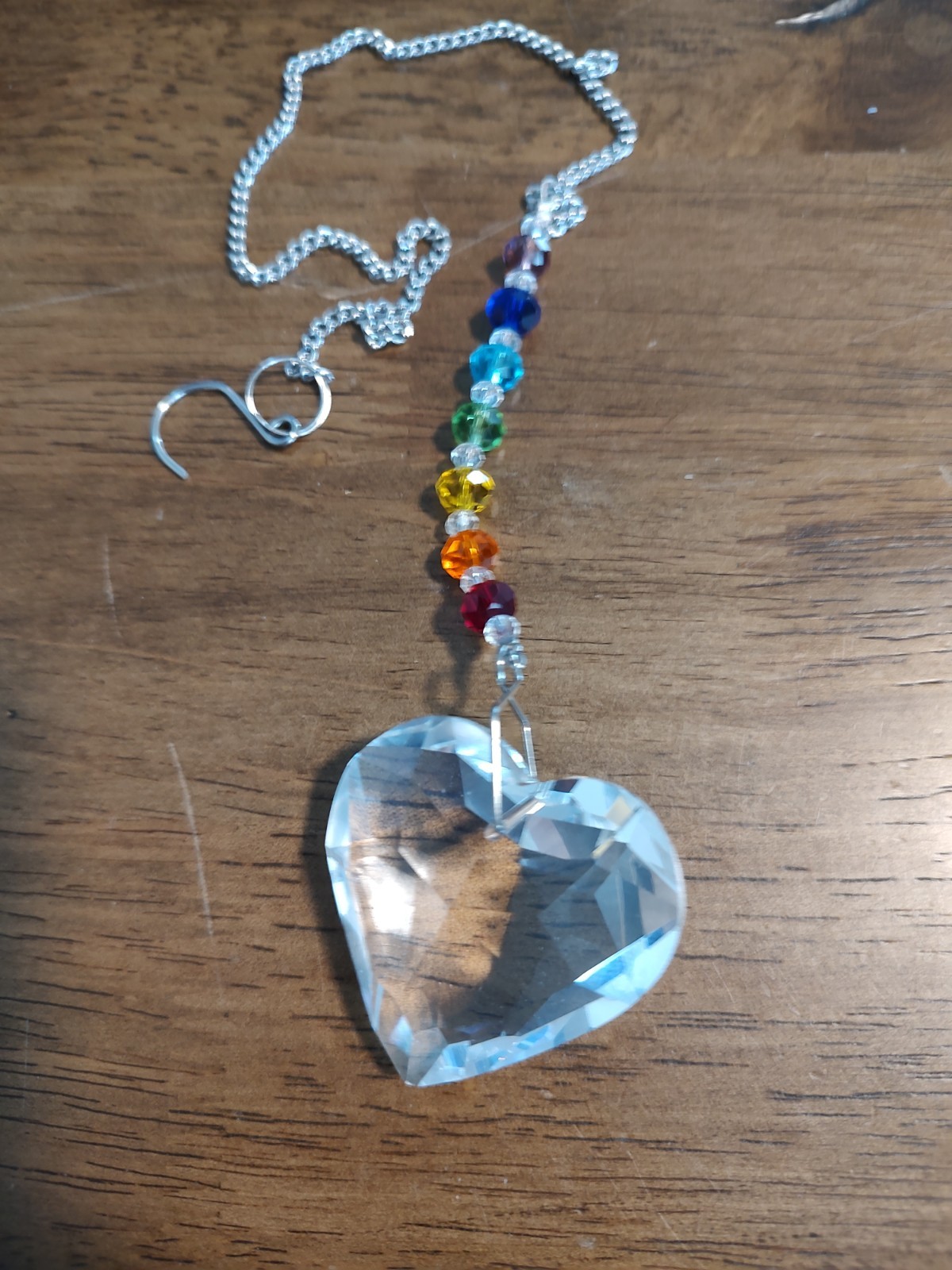 Hegelda Birthday Heart Crystal/Rainbow Crystal