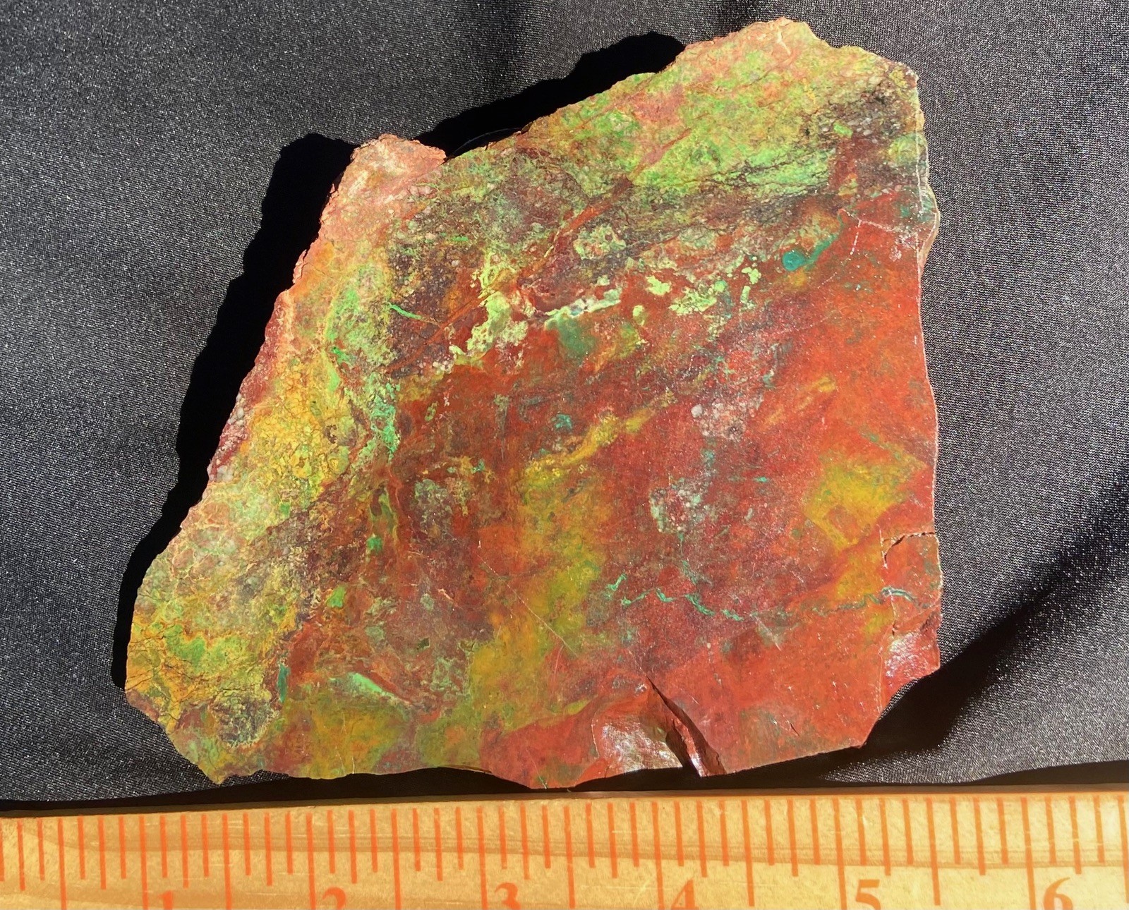 Parrot Wing Chrysocolla Colorful AA Big Slab Untreated No Cracks 212 Gram 7.5 Oz