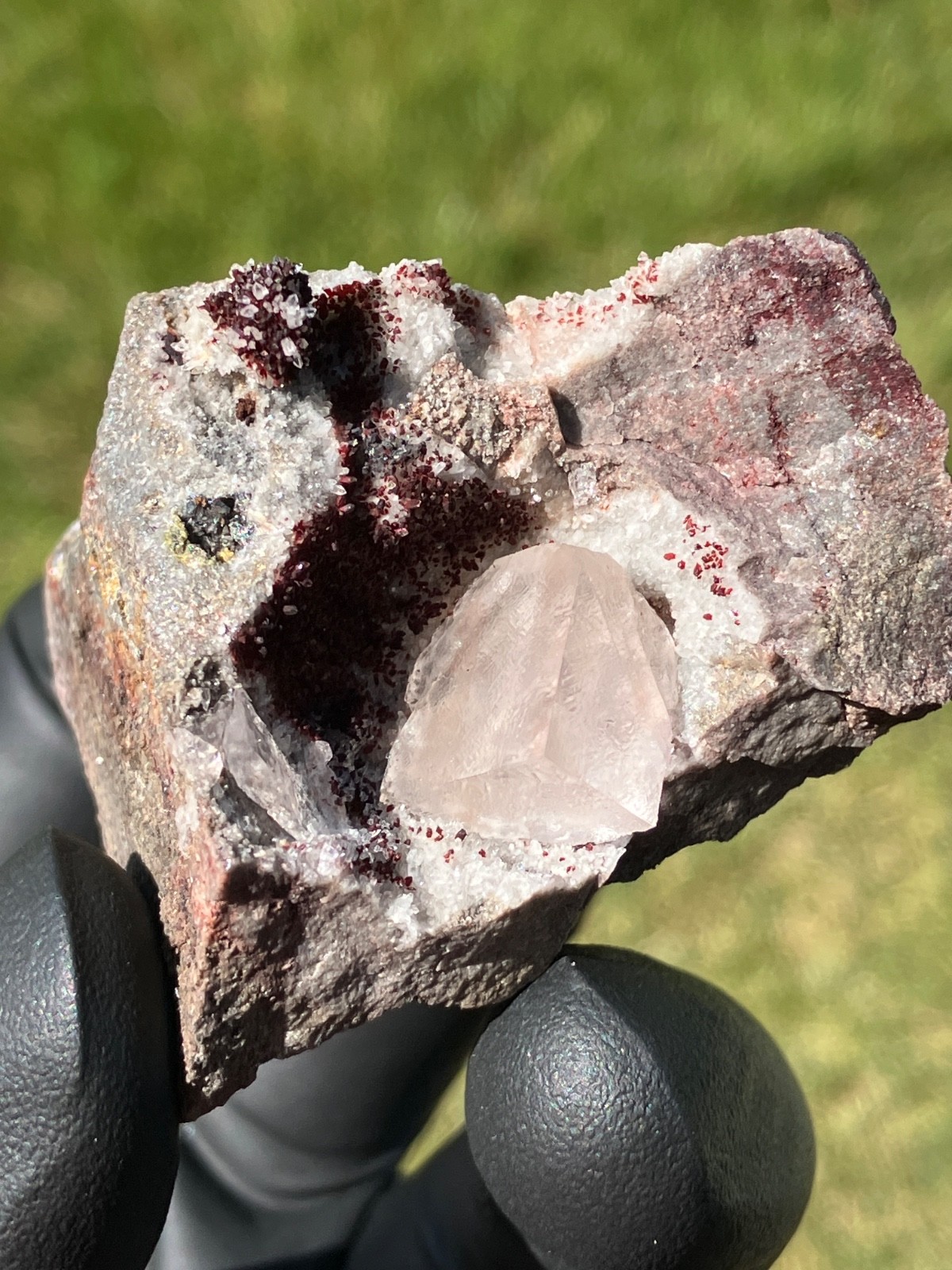 Fluorite “Red Pocket” 2007-2008 “Rare” U.V. Ojuela Mine, Mapimi, Durango, Mexico