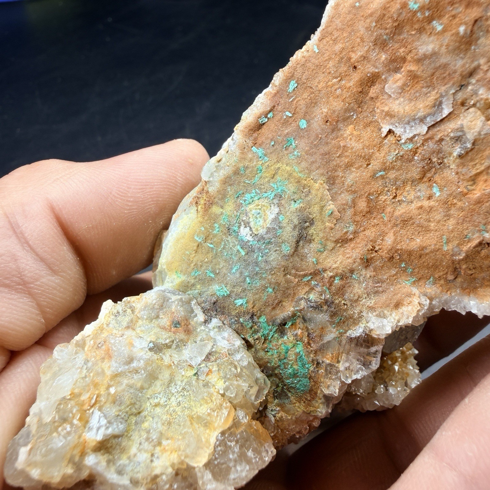 Fluorite Crystal Cluster Brochantite Quartz Crystals / New Mexico *VIDEO*