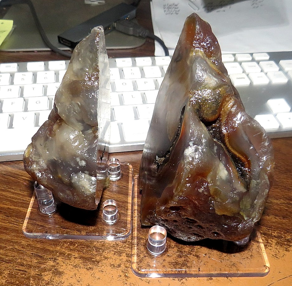 1 BRAZILIAN AGATE GEODE BRAZIL UNOPENED PRICE IS FOR ONE 3 +INCH NODULE JAL