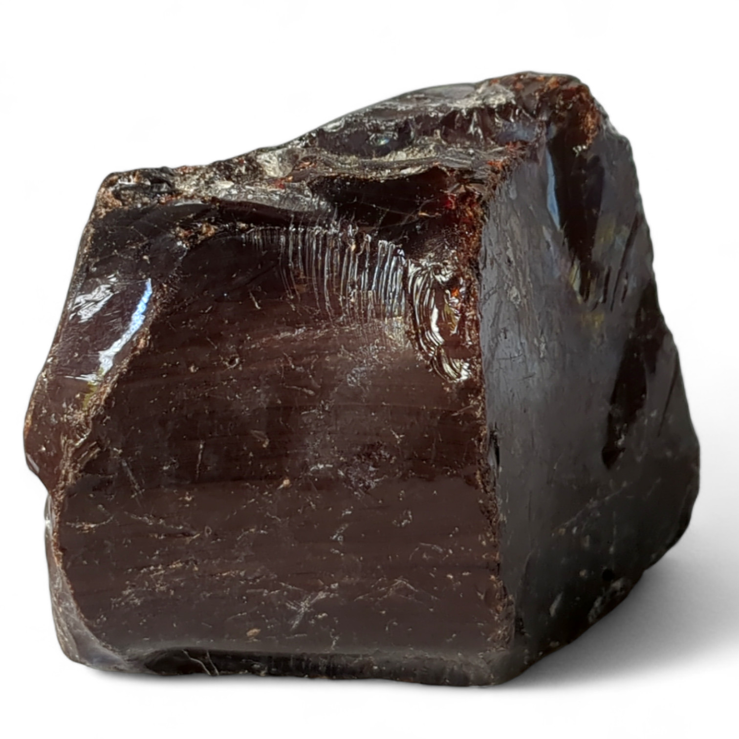 Chocolate Opaque Art Glass Cullet Slag Glass #4XL85