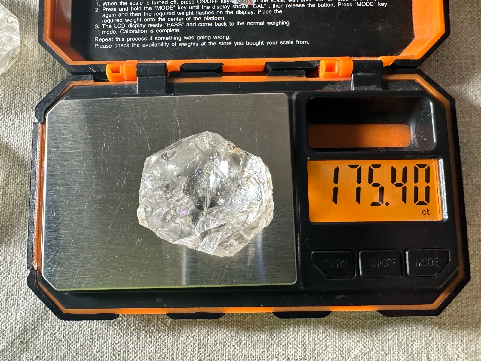 ➤ Genuine from Herkimer New York ➤175.4 Ct – 1-5/8″ HERKIMER DIAMOND ➤VIDEO➤1190