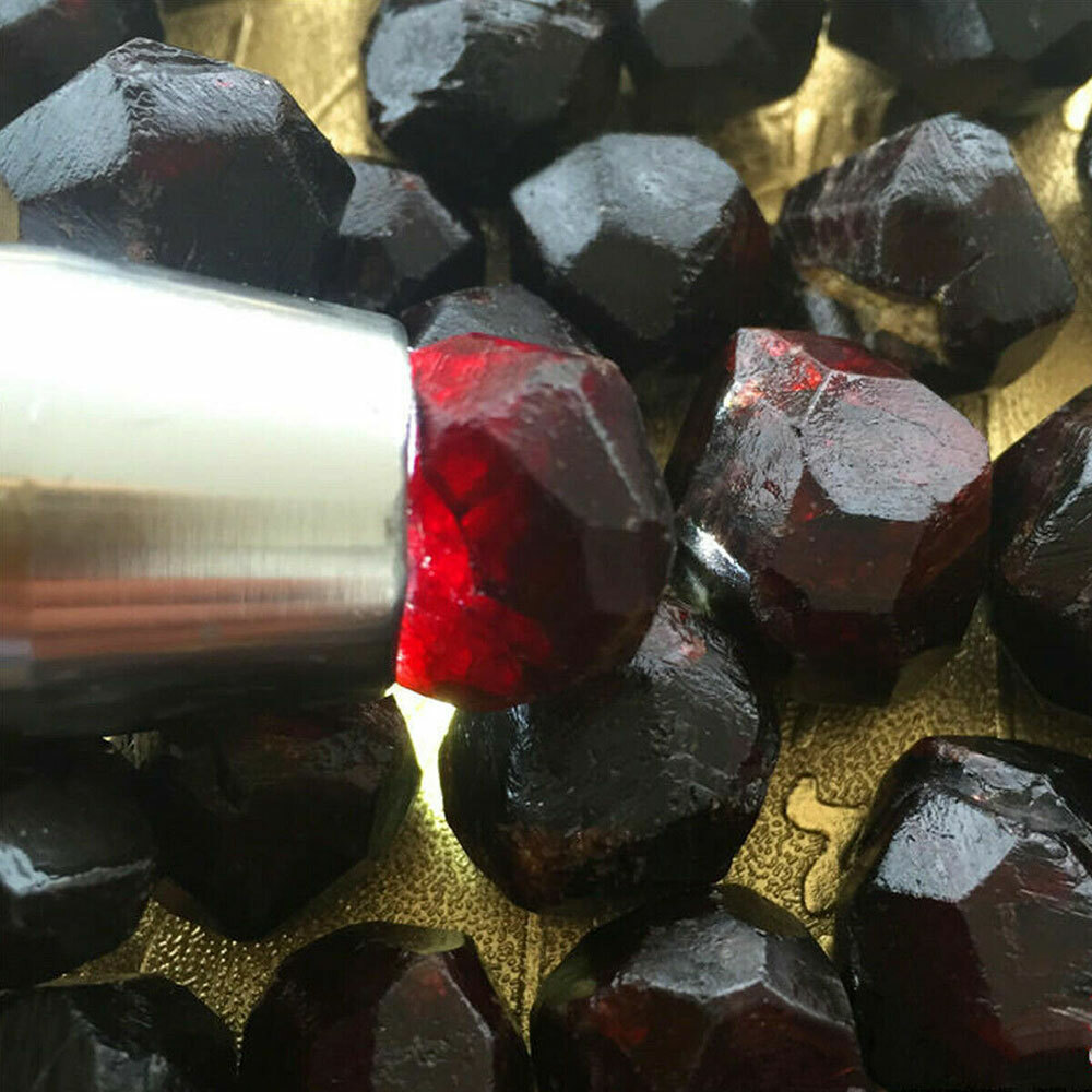 50g Natural RED Pyrope Garnet Crystal Gemstone Rough Mineral Specimen #SH