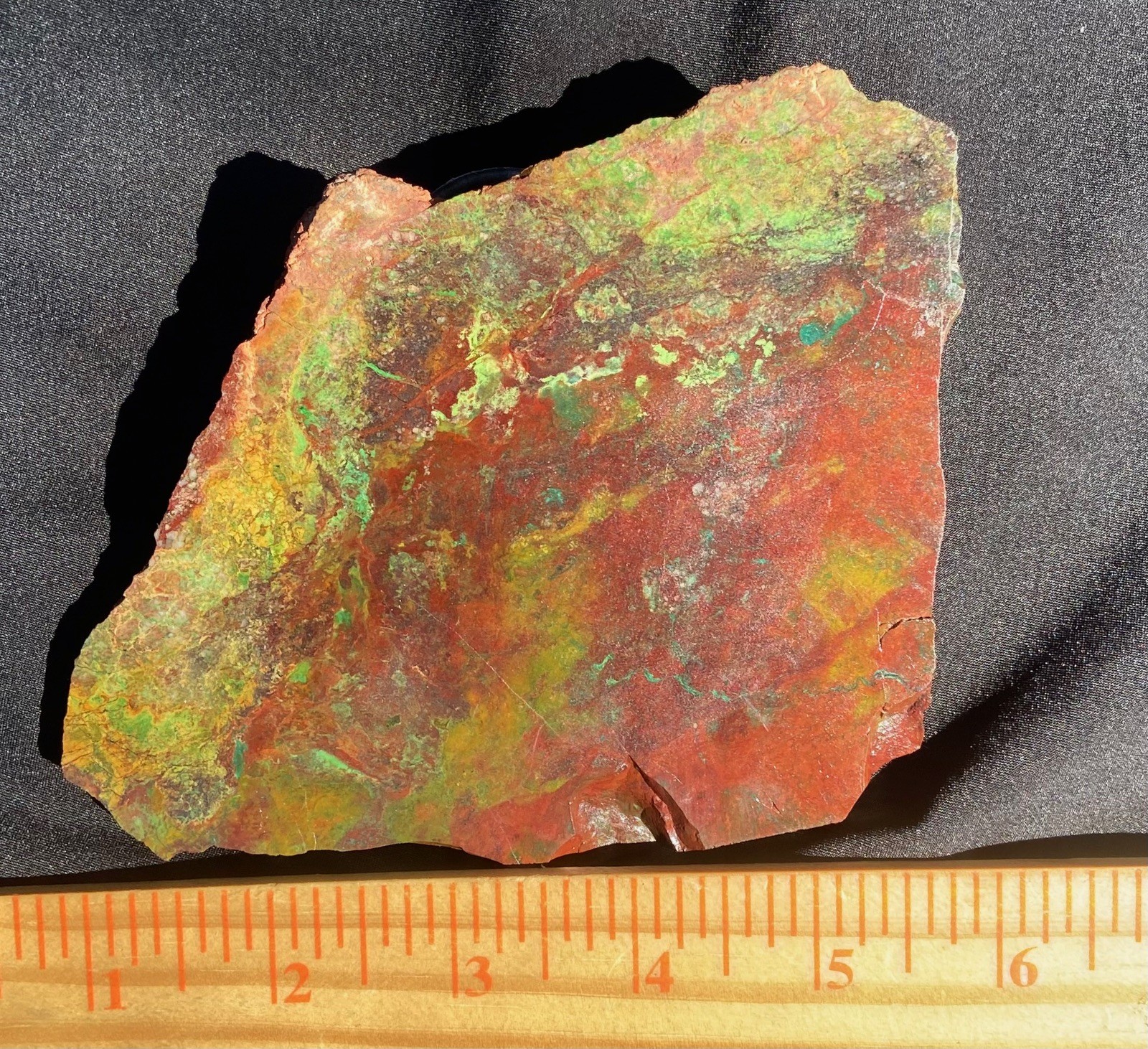 Parrot Wing Chrysocolla Colorful AA Big Slab Untreated No Cracks 212 Gram 7.5 Oz
