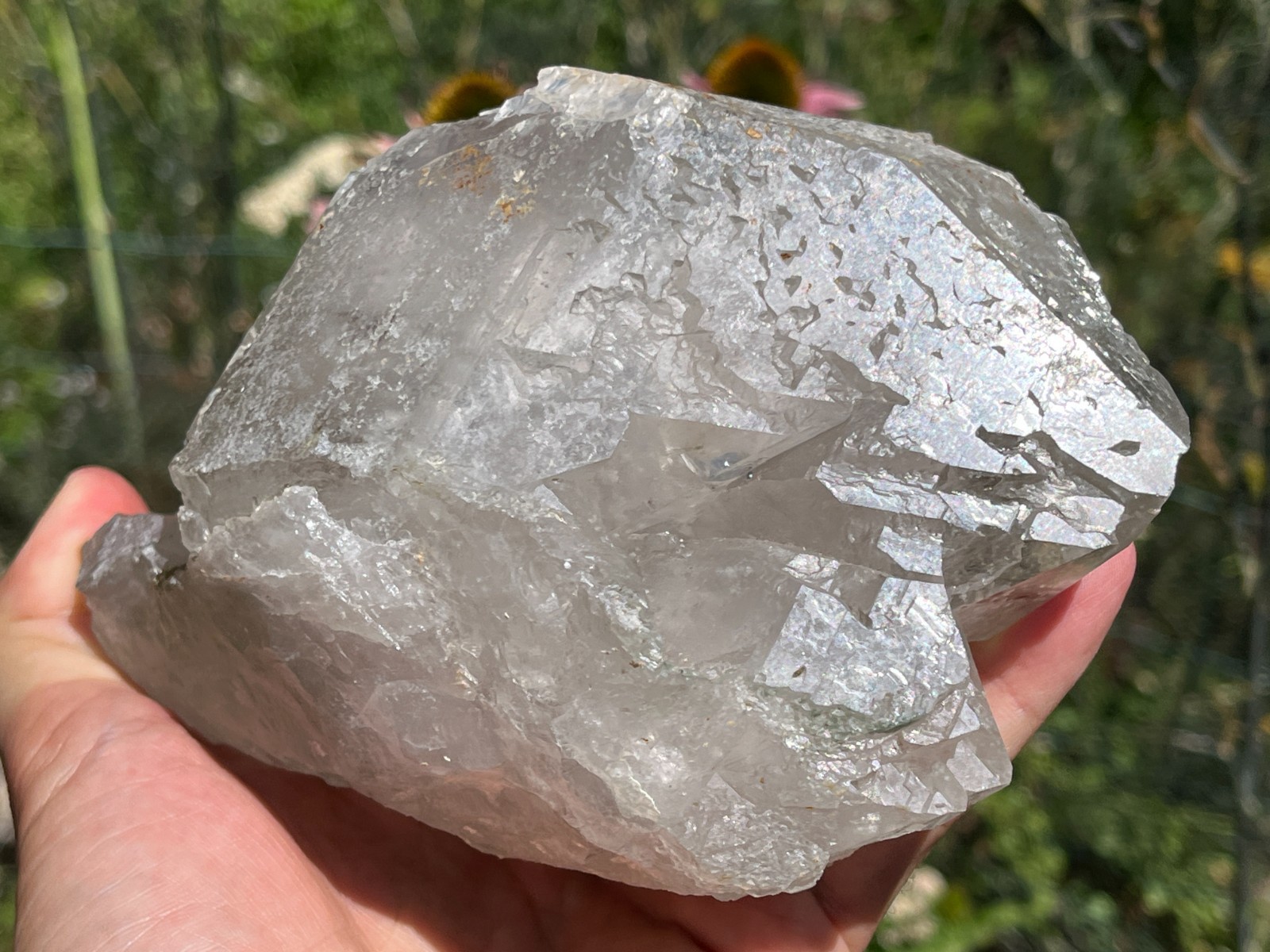 Huge Quartz Crystal included with Epidote – Murrieta, Riverside Co., California