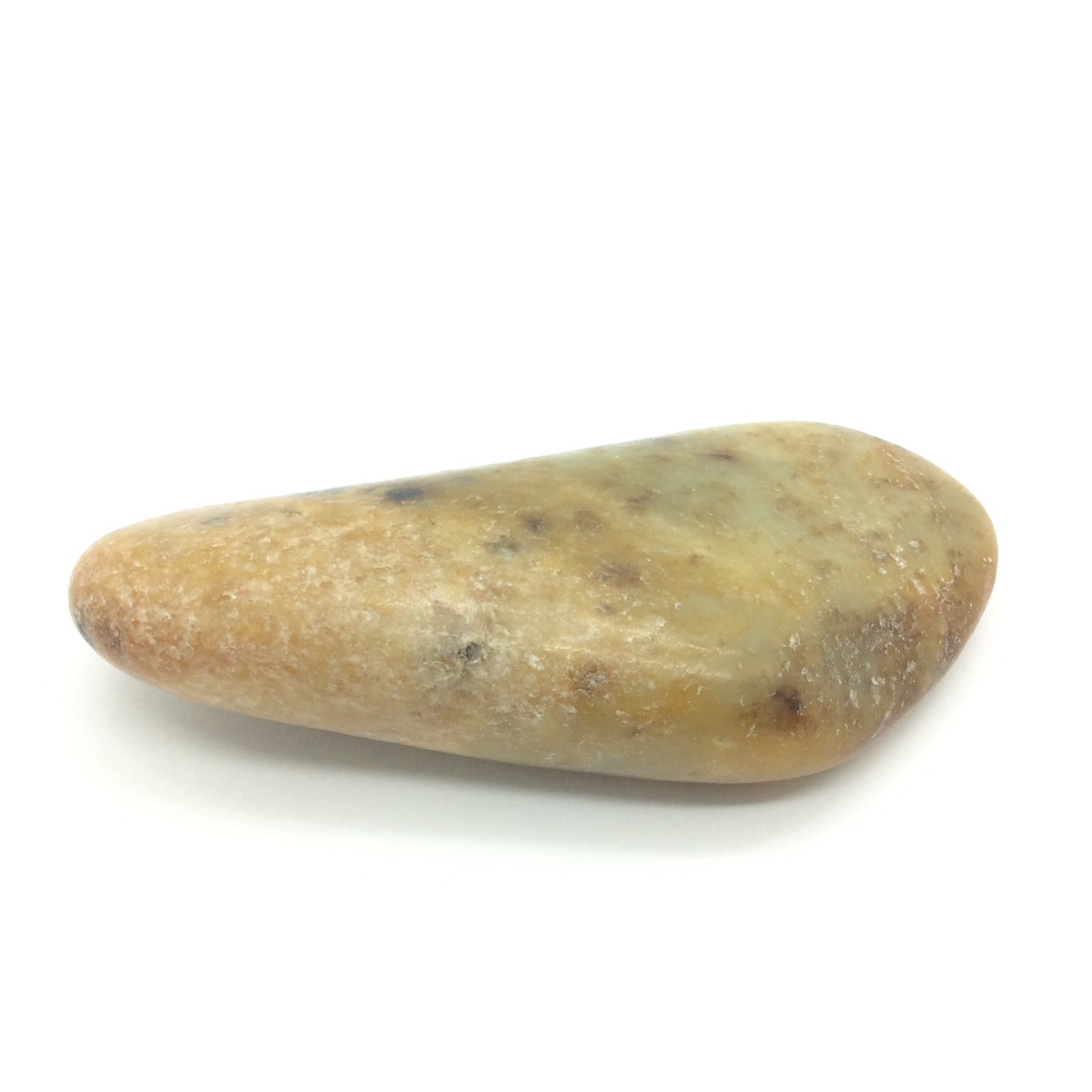 Hotan Jade Pebble Green Brown Nephrite Jade Stone Specimen Hetian China #22