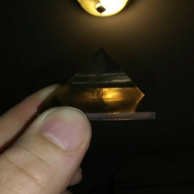 1 Polished Smoky Quartz Pyramid 1-1/2″ – 1-8/9″ Very Good – A Grade Madagascar