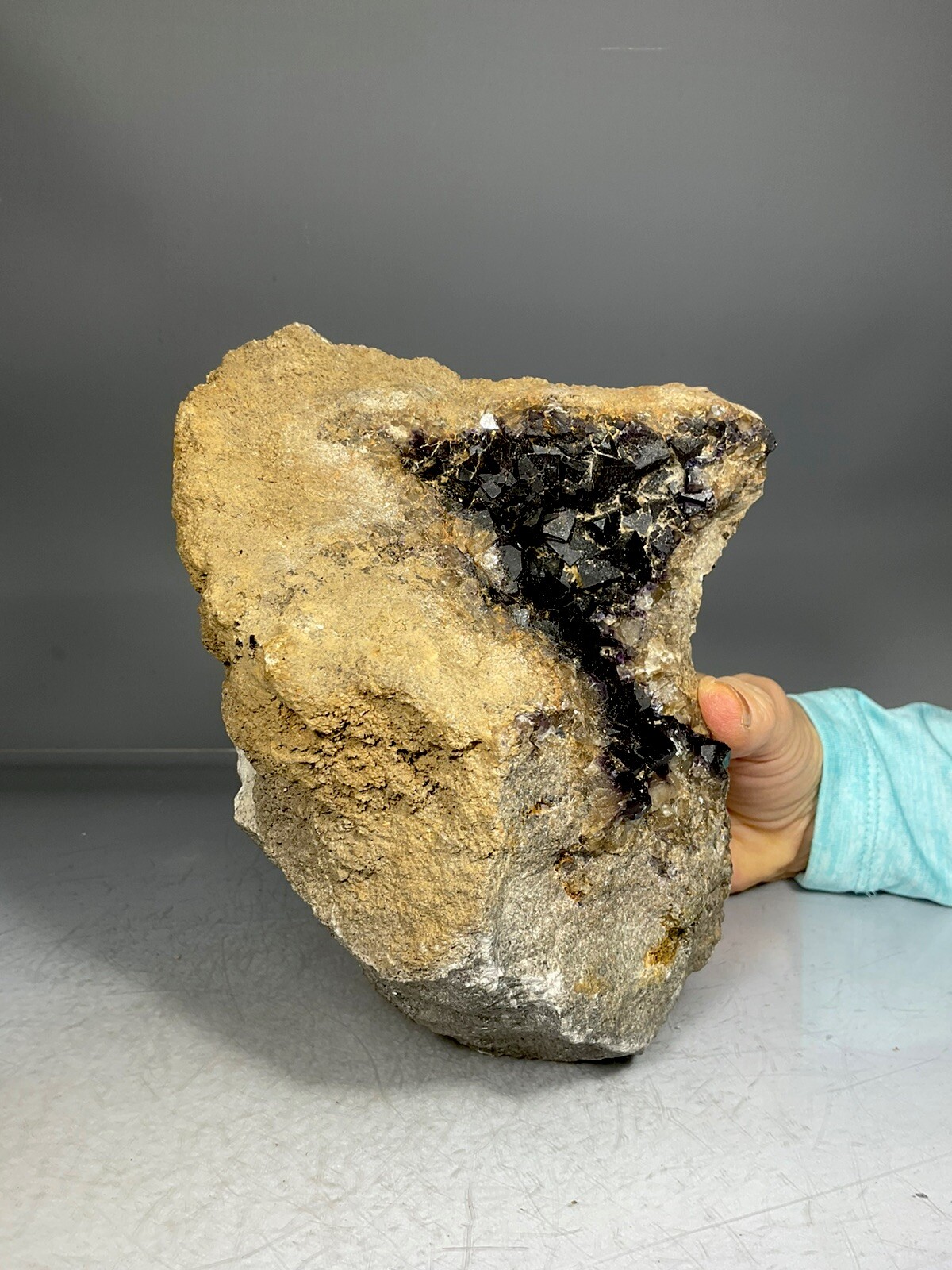 SS Rocks – Purple Fluorite (Columbia Mine – Crittendon, Kentucky) 5.38lbs