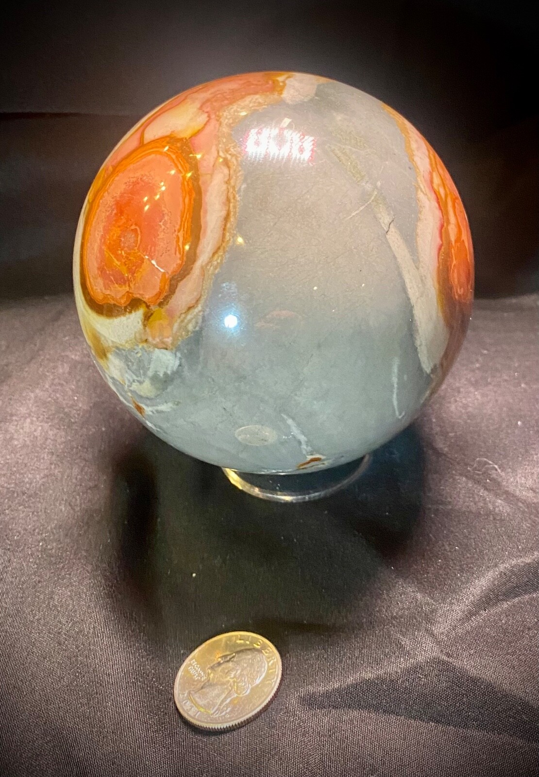 Extra Large Polychromate Desert Jasper Sphere