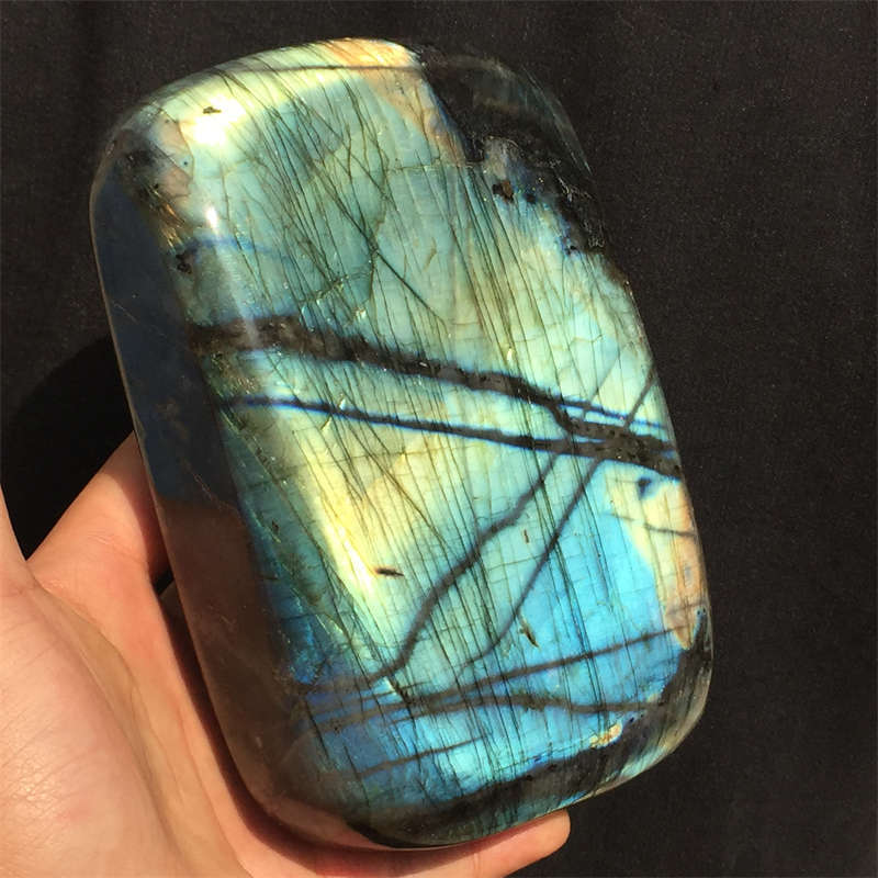 2.11kg Natural Labradorite Quartz Crystal Spectrolite Mineral Reiki healing