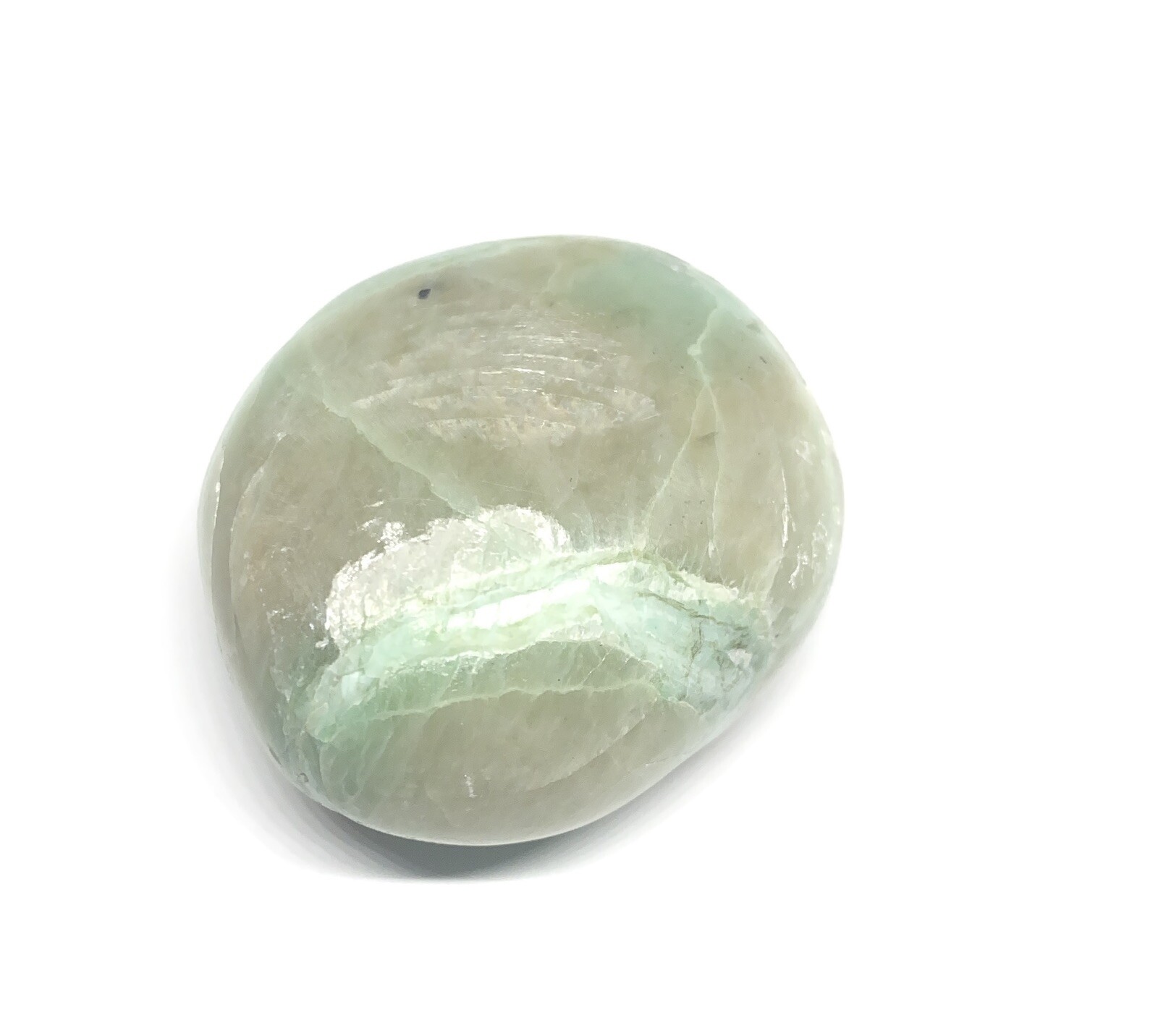 Garnierite Palm Stone From Madagascar 45.4g Over 1 1/2in