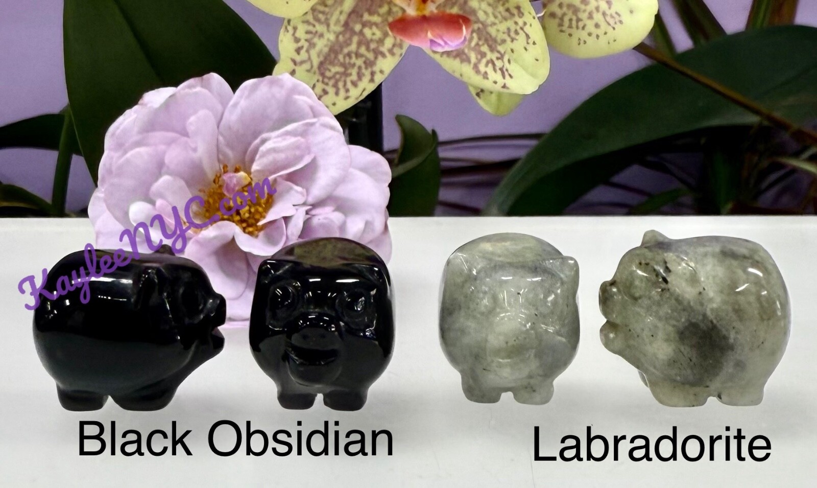 Wholesale Lot 12 PCs 1” Natural Crystal Pig Healing Energy