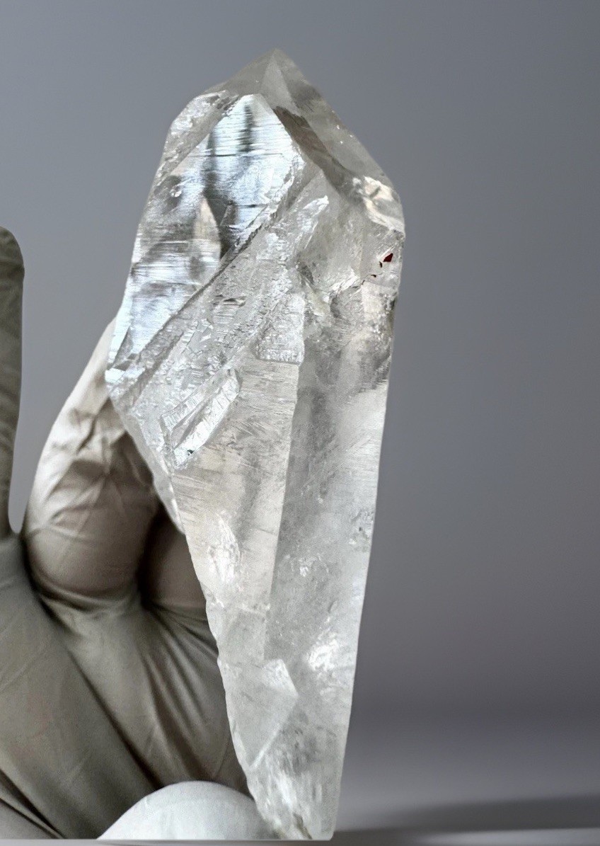 “Ice Window”Hashupi Himalayan Quartz Lemurian Lines High-Clarity Akashic Crystal