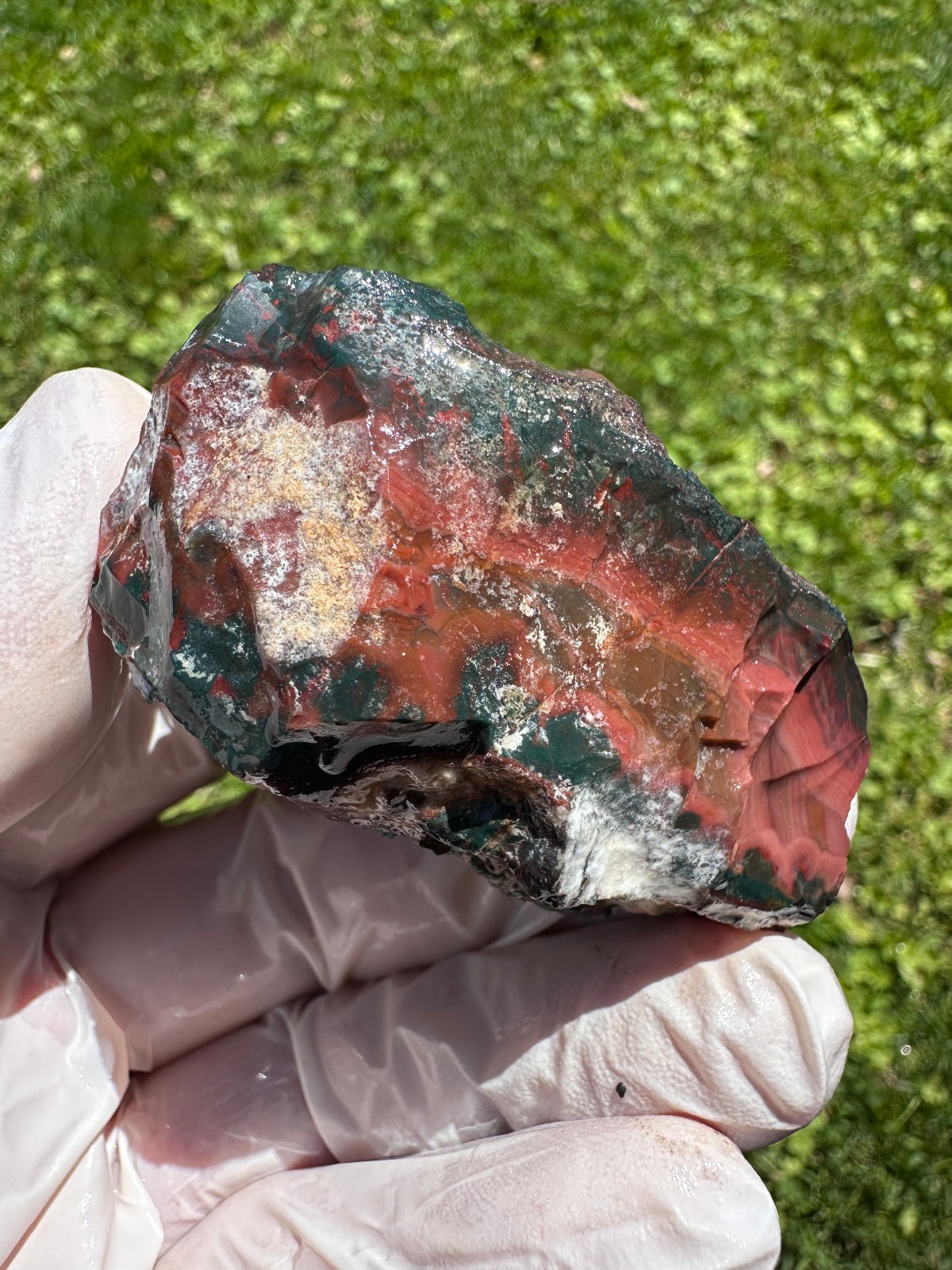 PREMIUM SPECIMEN__RARE Idaho Sunset Jasper / Agate Rough – Lemhi County, Idaho