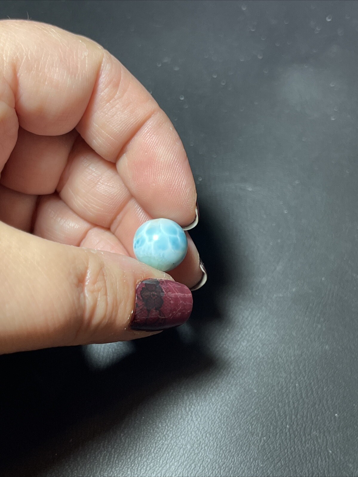 Larimar Mini Sphere Ball Orb Marble 12mm