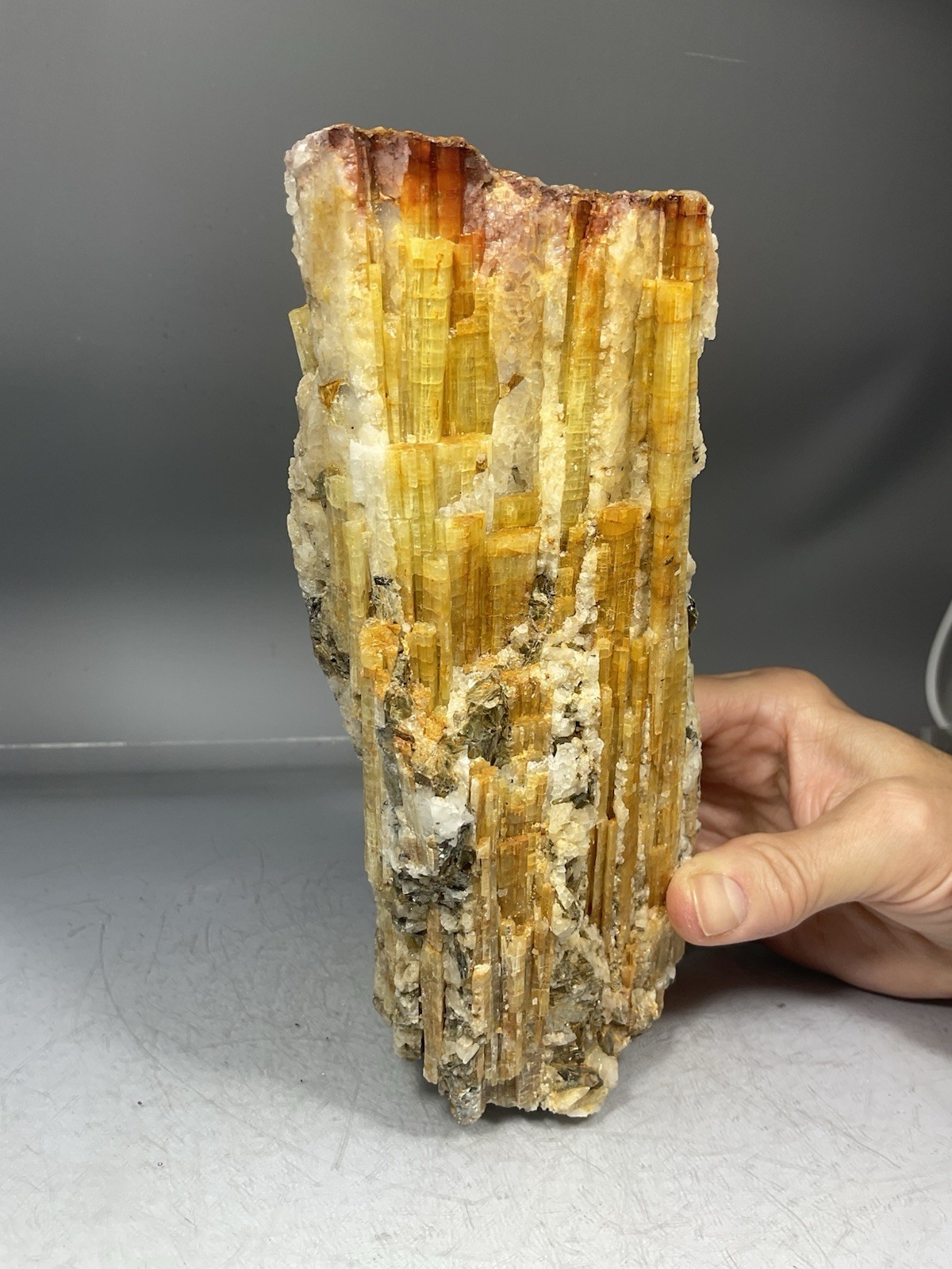 SS Rocks – Yellow Tourmaline with Quartz (Guizhou Province, China) 3.44lbs