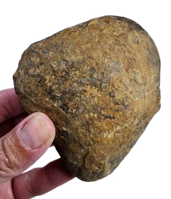 Septarian Polished Nodule Half Specimen Morocco 147.6 grams Great Piece