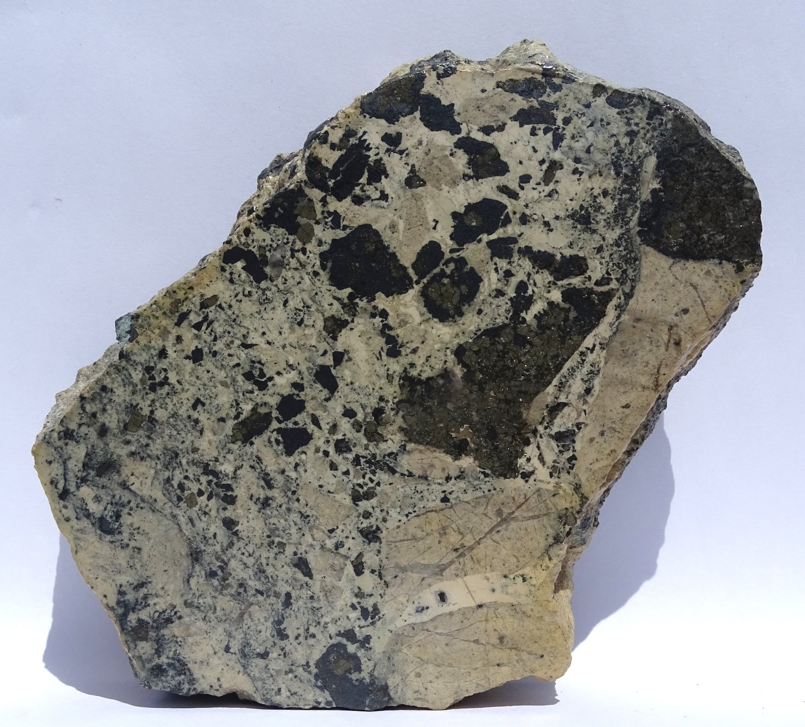 Brecciated CHALCOCITE w/ PYRITE–Tyrone mine, New Mexico–Museum Benefit Piece!