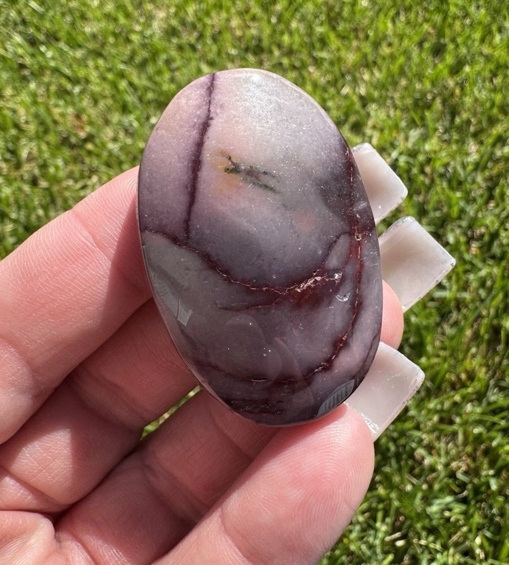 Mookaite Jasper Crystal Palm Stone 1 7/8”