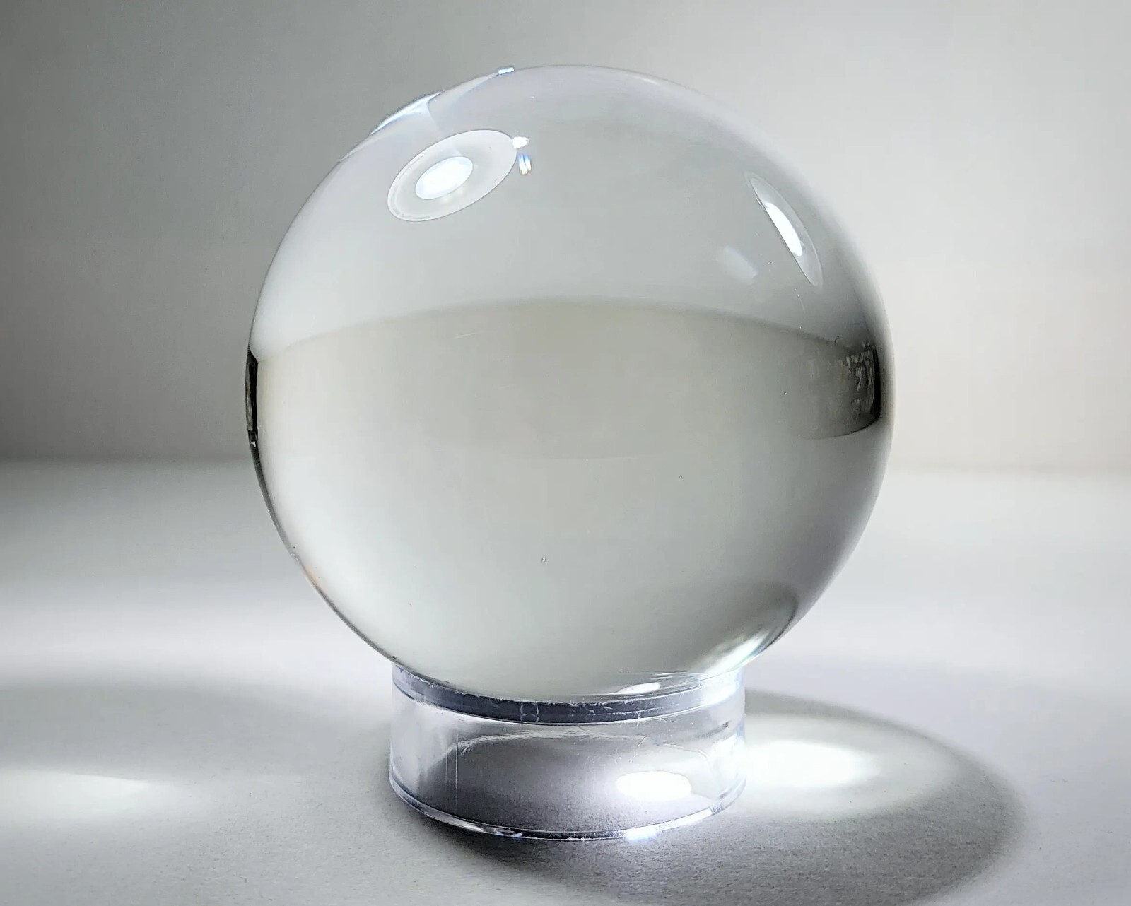 80mm Large Crystal Ball, Clear Crystal Quartz Glass Sphere, 3.15 Inch