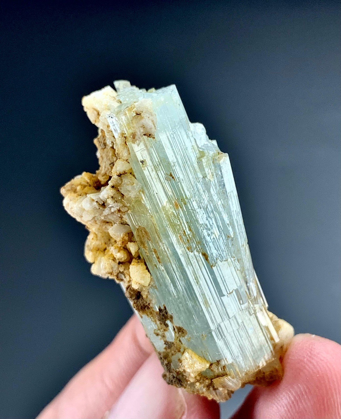76 Carat Aquamarine Crystal Specimen From Pakistan