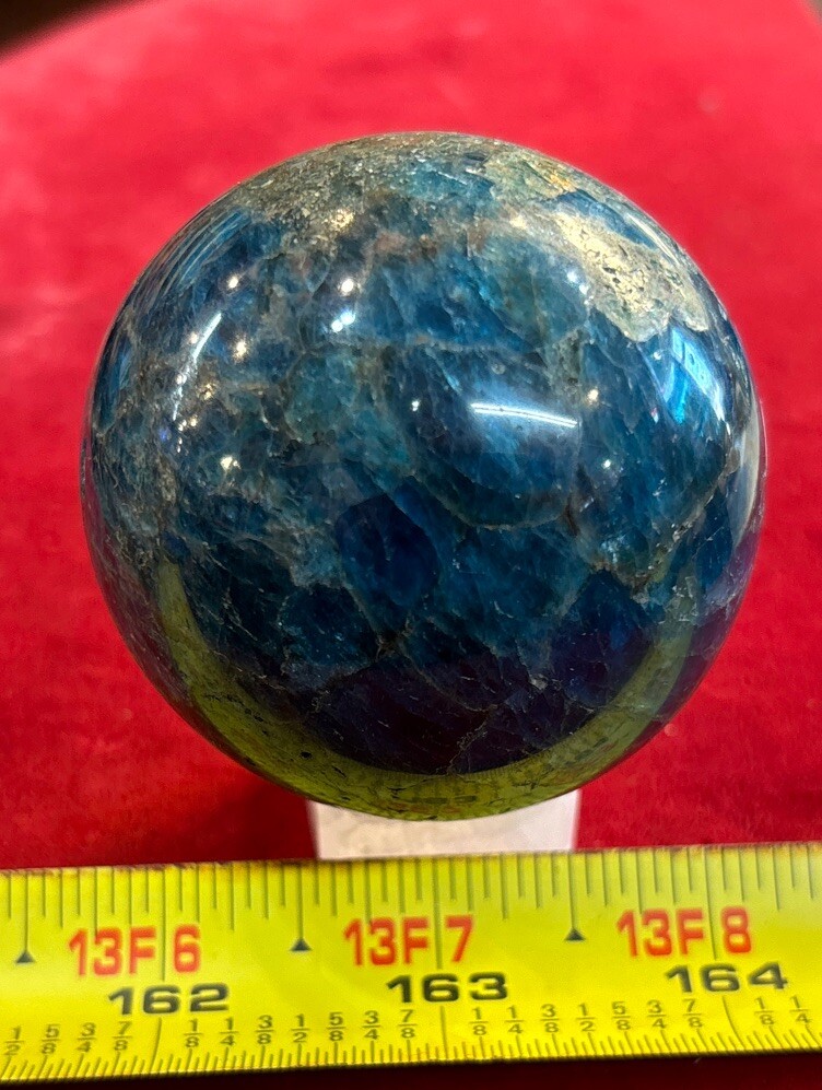2 1/2” Blue Apatite Sphere 340 Grams