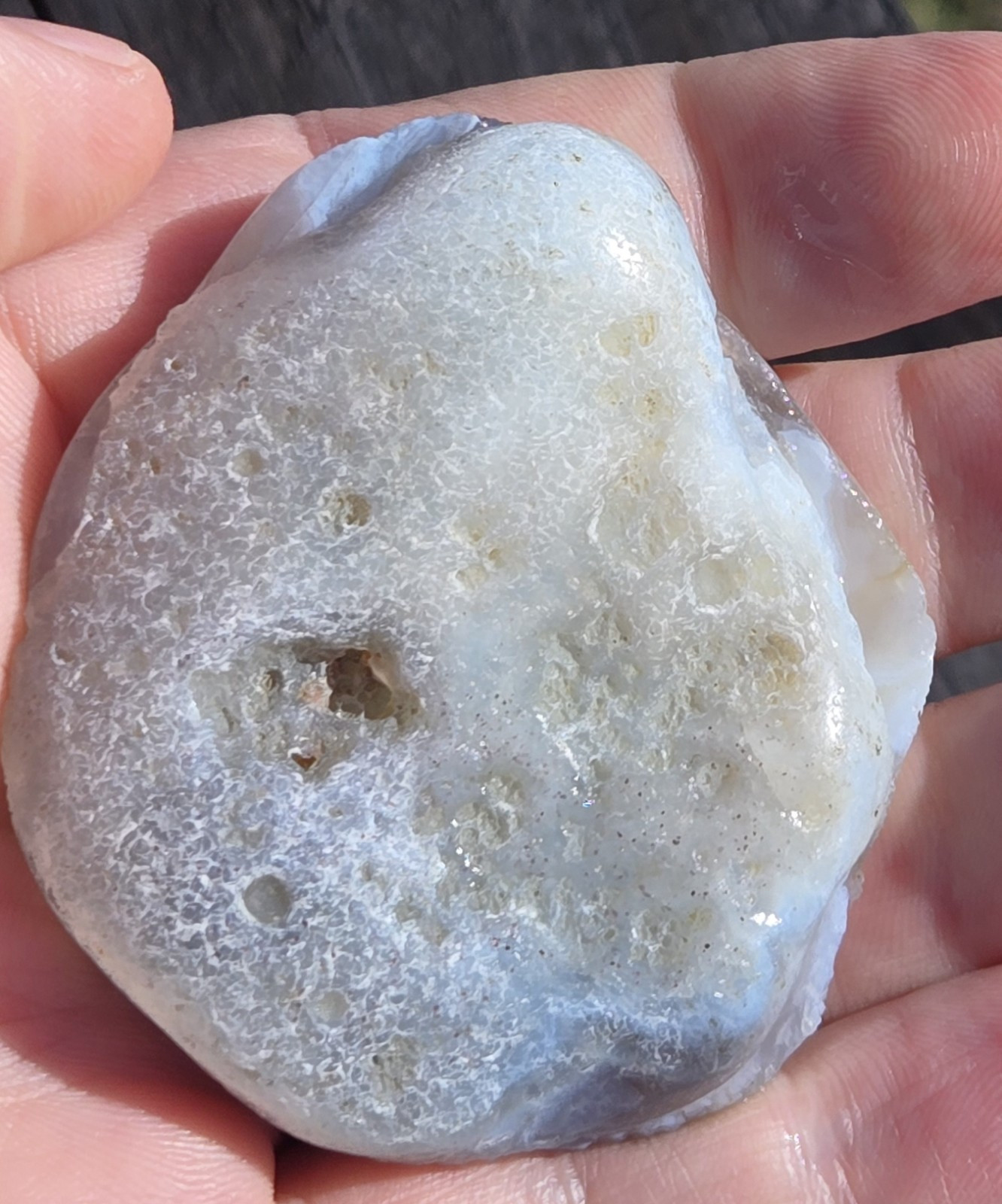Botswana Agate Cut In Half – Rough, Natural, Not Polished
