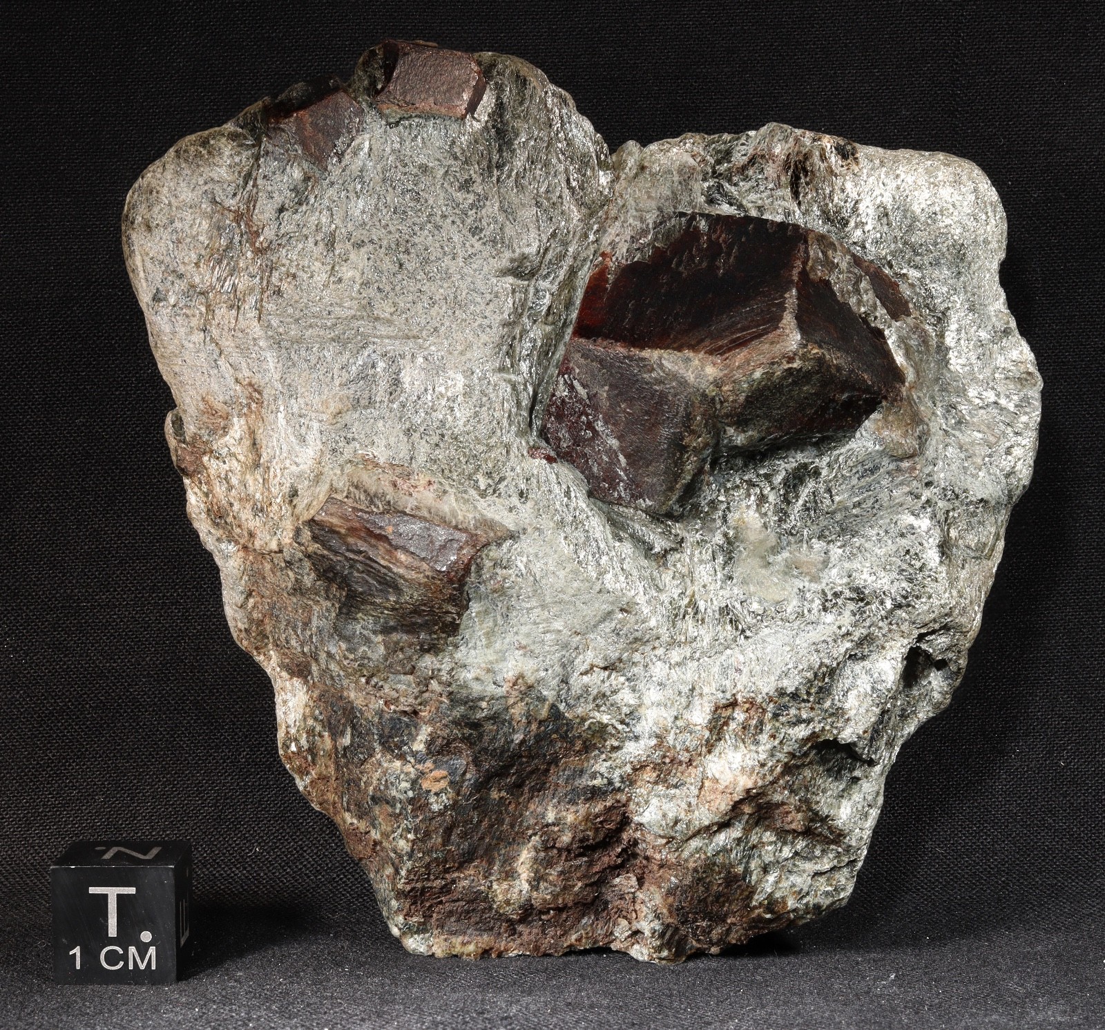 Large Almandine Garnet Crystals in Mica Schist from Tyrol, Austria