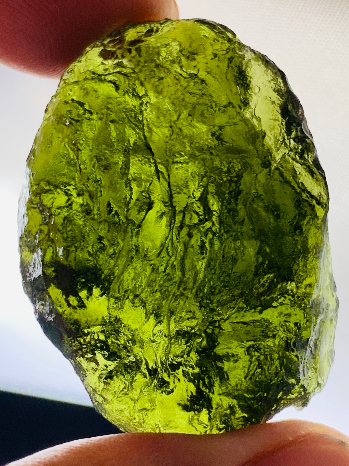 TOP Moldavite Raw Moldavite Crystal from Czech Republic PICcertificate 80CT
