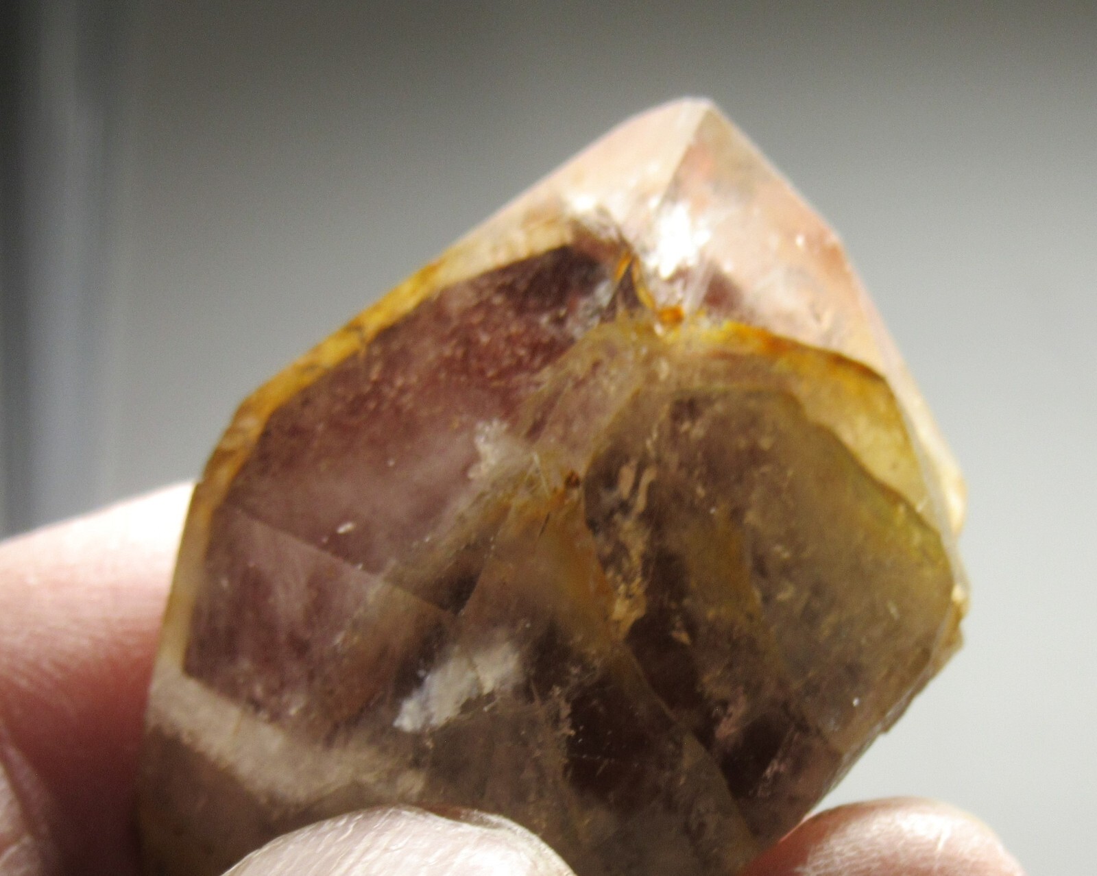 Red Hematoid Phantom Quartz 1 5/8″ Point Collectible HPQPBC-186