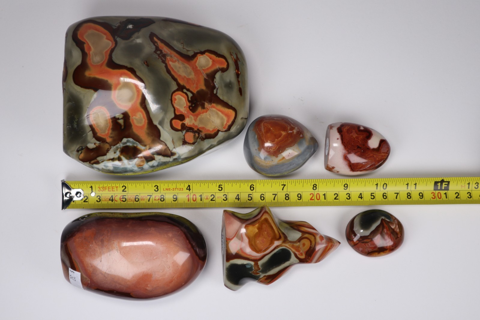 3.3kg POLYCHROME JASPER Freeforms Flames Palm Stones Crystal Collection bundle