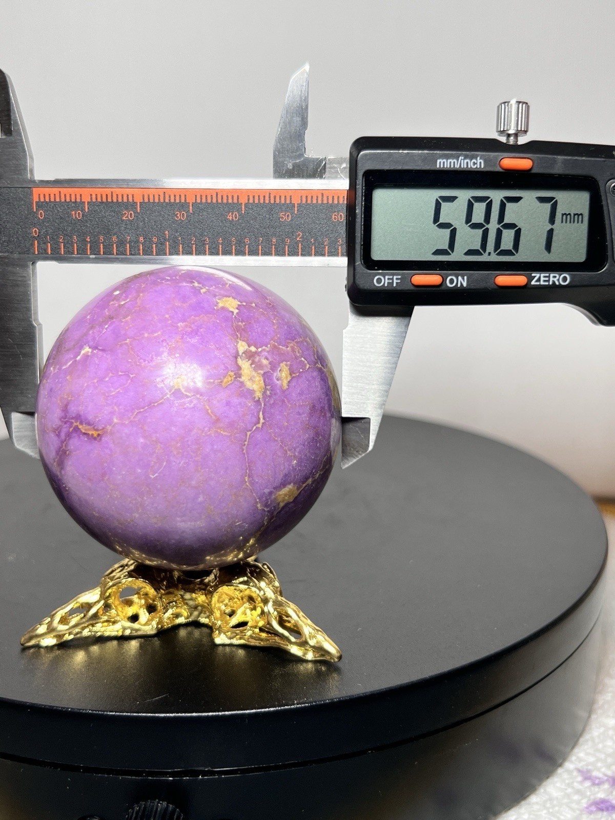 Phosphosiderite Sphere w/holder 59mm