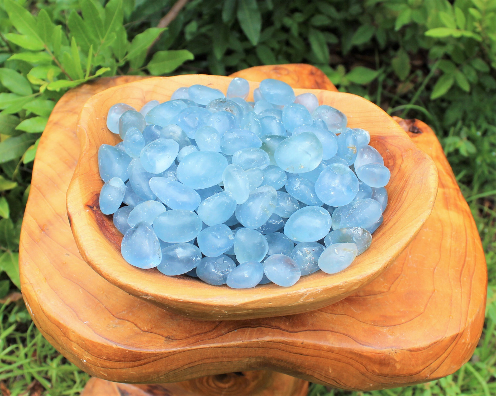 1 Medium Blue Celestite Tumbled Stone (Crystal Healing Rare Gemstone Celestine)
