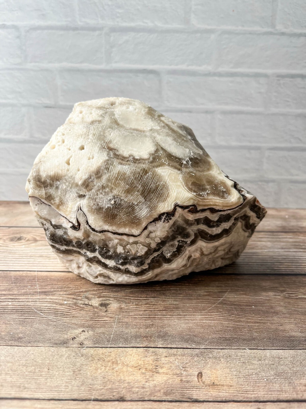Zebra Calcite , 5 lb 6.9 oz Mexican Raw Rough