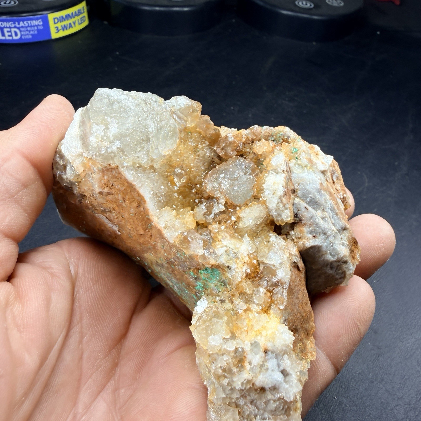 Fluorite Crystal Cluster Brochantite Quartz Crystals / New Mexico *VIDEO*