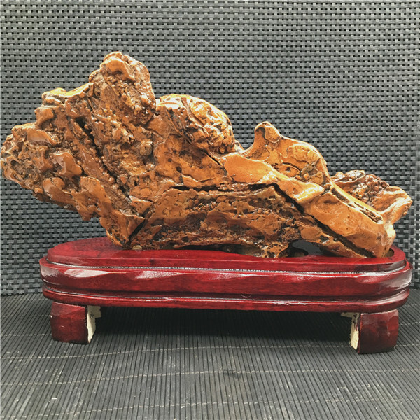 1.45Kg Unique natural Ancient pottery stone specimen healing from ,china +stand