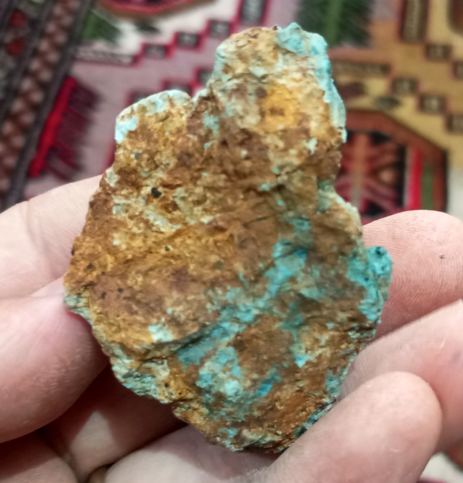 Gorgeous Colors Blue Laterite Cobalt Ore
