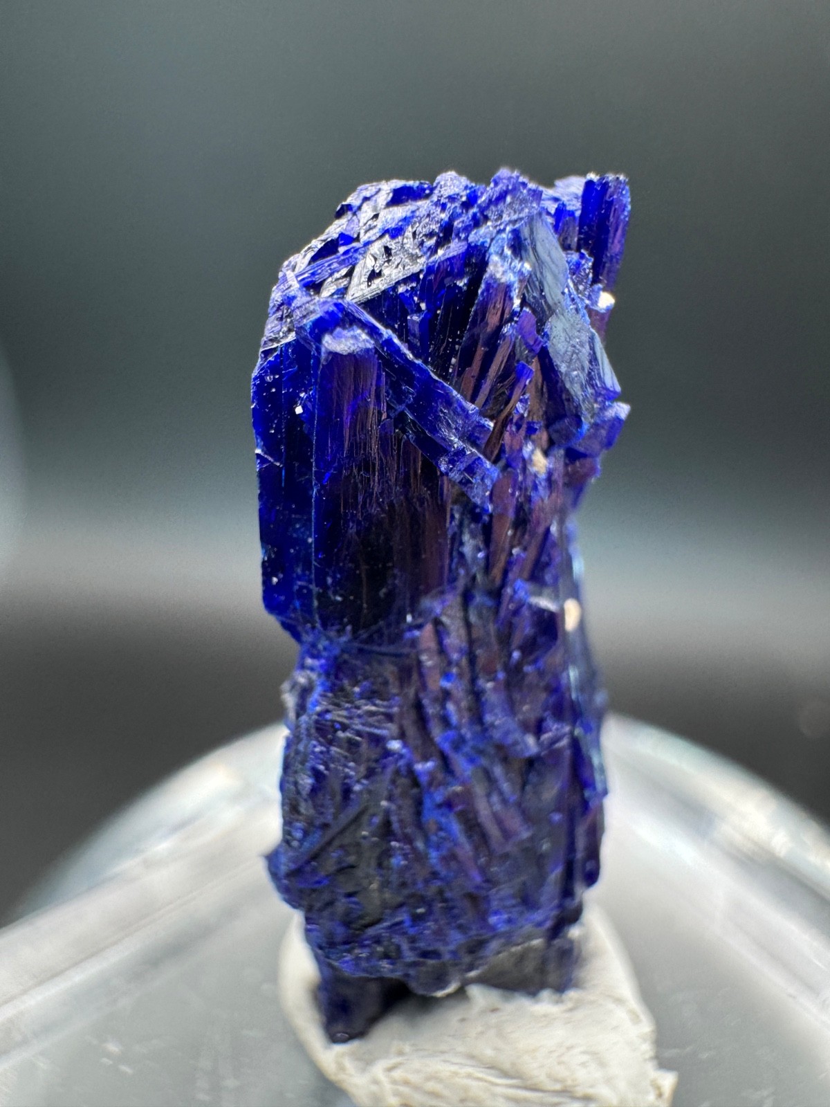 6792 Electric Blue Azurite Crystal Touissit, Morocco 8g