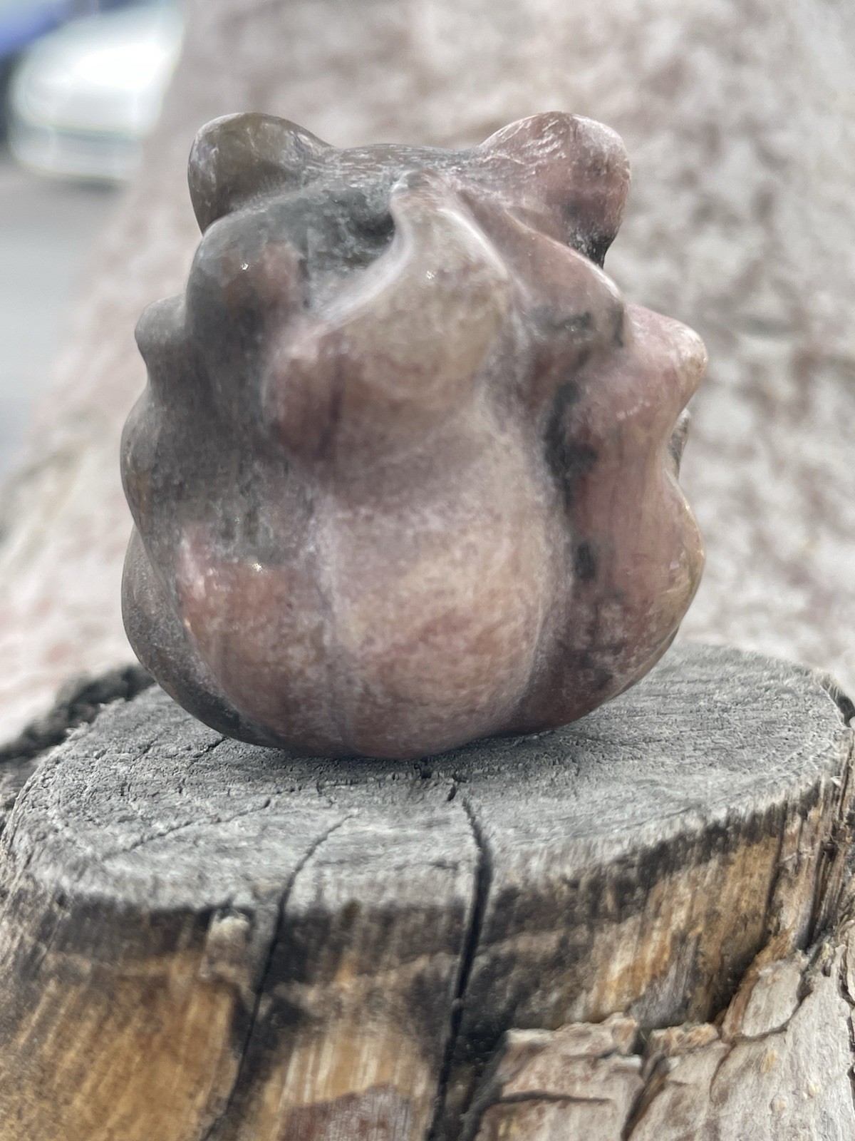 Picture Jasper Crystal/Gemstone Nine-Tailed Fox Mini Carving 47G 1 1/4″ x 1 1/4″