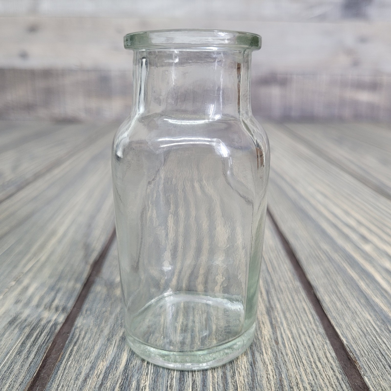 4oz Mixed Crystal Small Tumbles in Vintage Apothecary Glass Spice Jar w/ Stopper