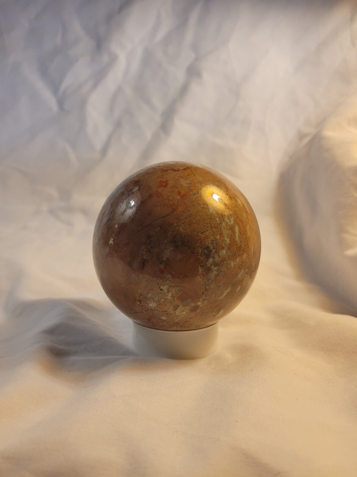 Polished marble ball sphere orb 4″